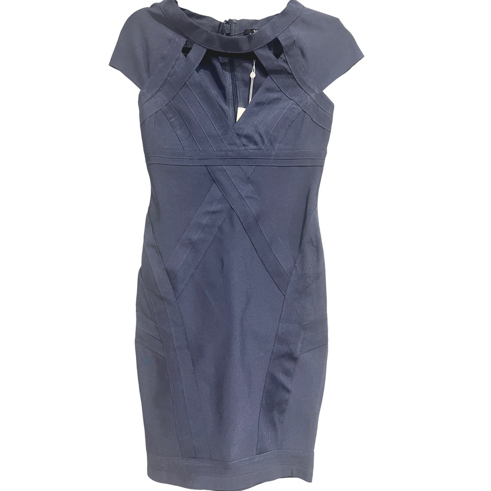 NWT WOW Couture Blue Cutout Bandage‎ Bodycon Mini Dress Small